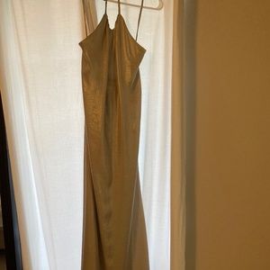 Nouvelle Amsale Champagne Dress - Halter